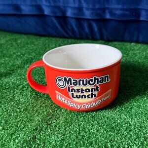 Maruchan Noodle Soup Bowl Ceramic Oversized Large Cup MUG w/ Handle Man Engine